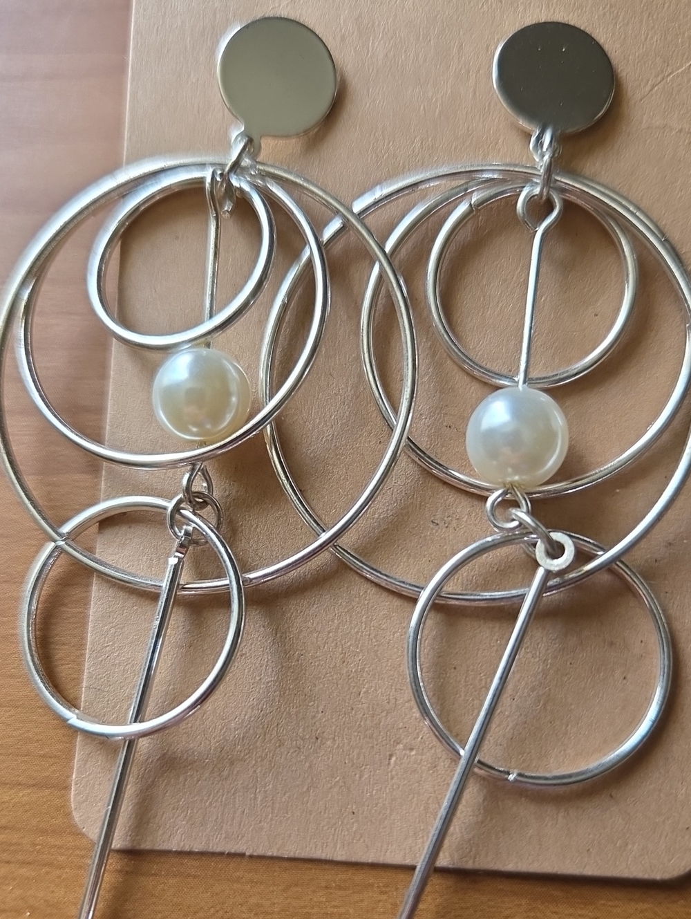 Silver Circle Earrings